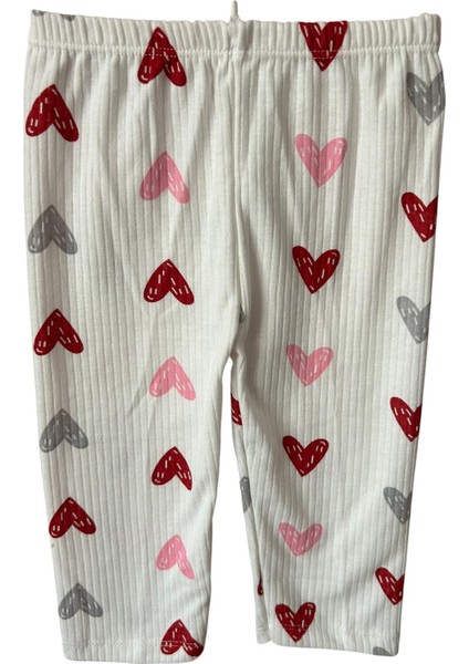 Kalp Desenli Kız Çocuk Pijama Takımı modelleri