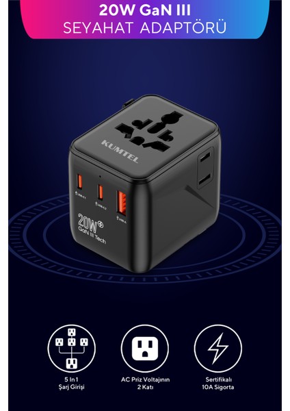 Evrensel Seyahat Adaptörü Priz Dönüştürücü Hmta-01 fiyatları