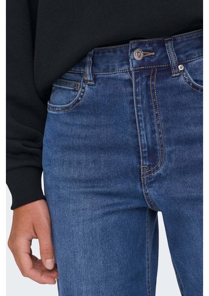 Onlmadison Pamuklu Wide Leg Yüksek Bel Geniş Paça Jeans Bayan Kot Pantolon 15358210 indirimleri