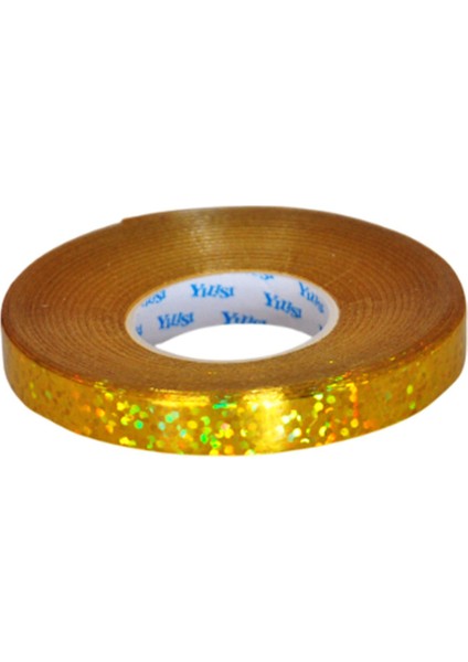 Rafya Ipi Balon Ipi Hologramlı Rafya 8mm 20 Metre Altın