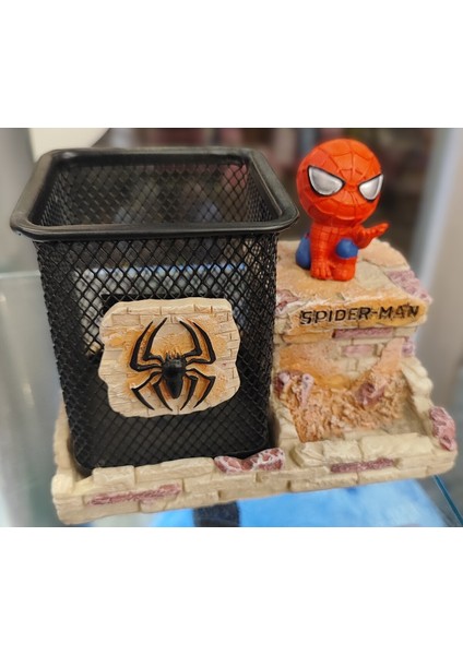 Örümcek Ad. Figürlü Masa Üstü Metal Dekoratif Kalemlik AD57116