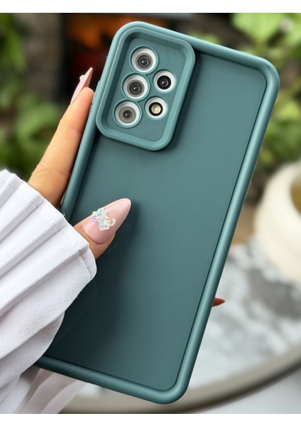 Galaxy A52 Uyumlu Mat Lansman Parmak Izi Bırakmaz Esnek Silikon Kılıf