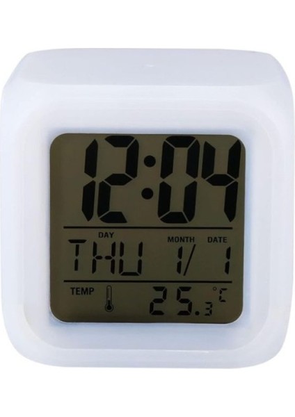 Renk Değiştiren Alarmlı Dijital Küp Saat modelleri