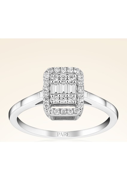 0,24 Karat Baget Pırlanta Yüzük