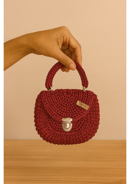 Luna Pearl Krem Örgü Kol Çantası