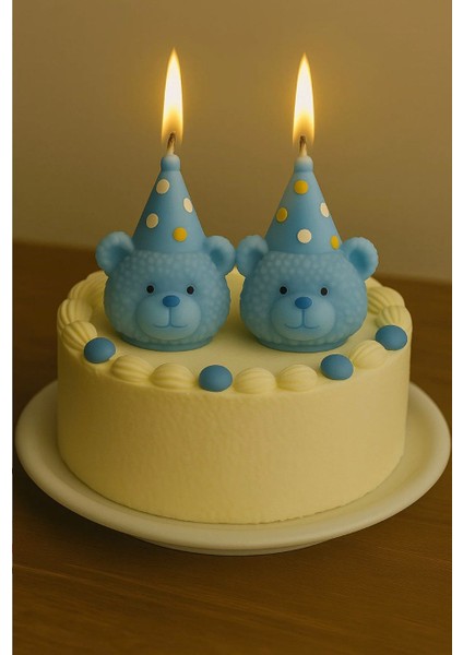 Doğumgünü,babyshower Pasta Süsleme Mumu 2'li Set fiyatları