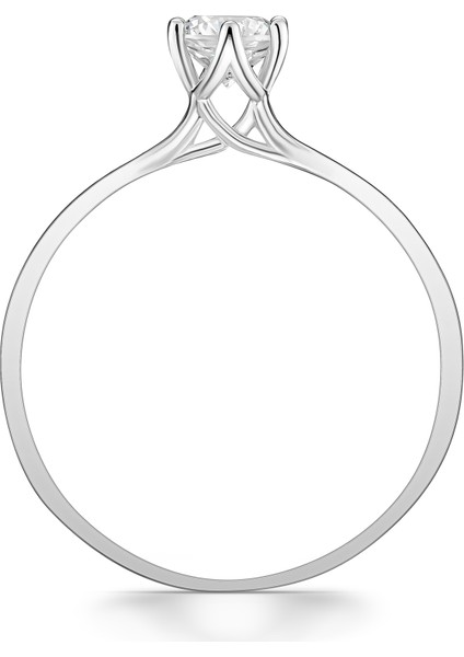 D Renk 0,30 Karat Hrd Sertifikalı Tektaş Pırlanta Yüzük indirimleri