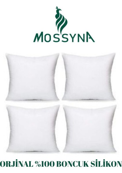 4'lü Ultra Dolgun Kırlent Iç Yastık Boncuk Silikon Farklı Ebat Seçeneği ve Yıkanabilir fiyatları