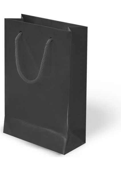 26X40X8 Karton Çanta Mat Siyah 10'lu