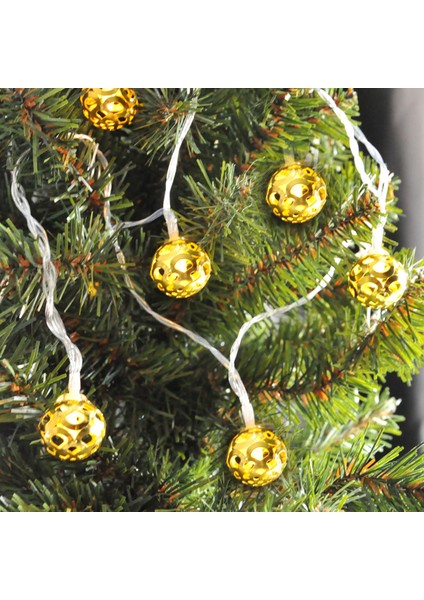 Yılbaşı Pilli LED Işık Küre Figürlü LED Işık 3metre Küre fiyatları