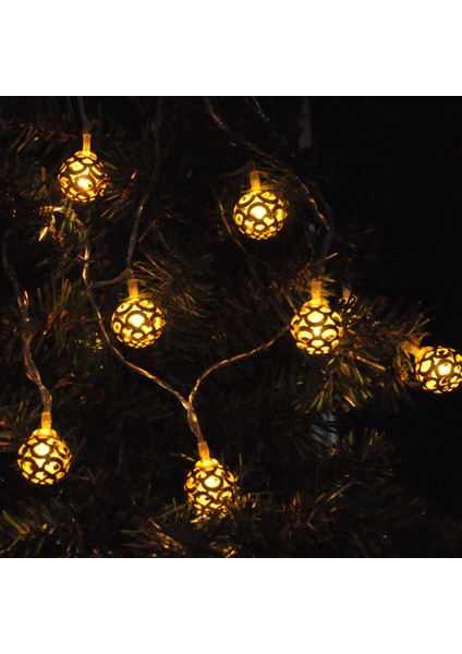 Yılbaşı Pilli LED Işık Küre Figürlü LED Işık 3metre Küre modelleri