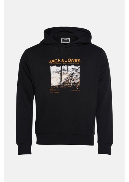 Core Jcoboost Pamuklu Baskılı Kapüşon Yaka Sweat Erkek Sweat 12284474