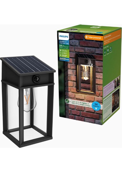 Geri Ultraefficient Solar Duvar Lambası Hareket Sensörlü