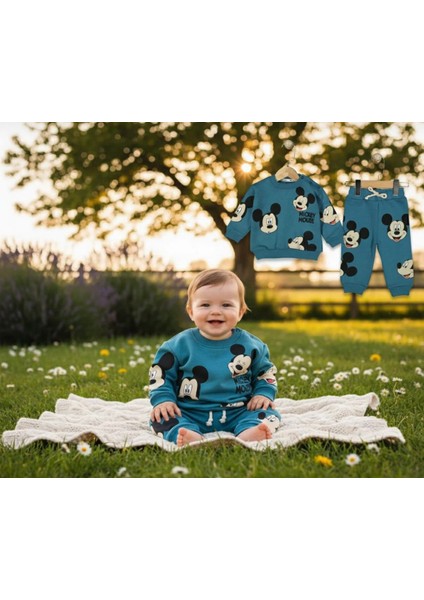 Şaşkın Fare Şardonlu Üç Iplik Erkek Bebek Takım fiyatları