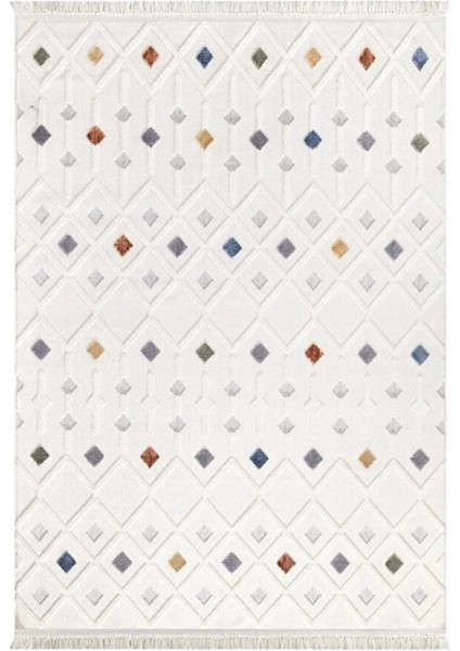 Indıa 3018 Multi Bukle Salon Halısı Yumuşak Çocuk Odası Halısı Koridor Halısı Kesme Halı Yolluk