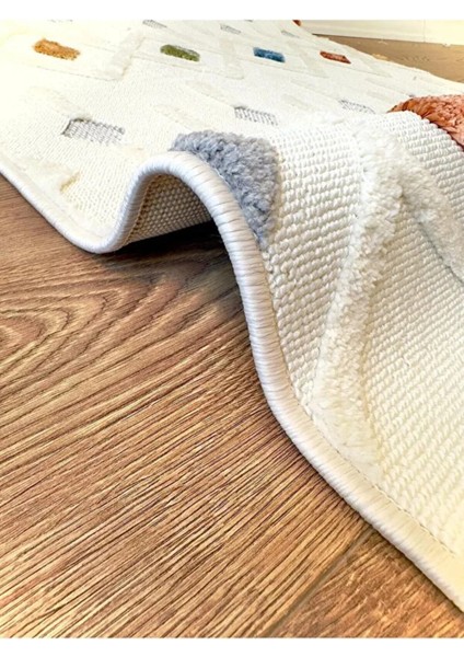 Indıa 3018 Multi Bukle Salon Halısı Yumuşak Çocuk Odası Halısı Koridor Halısı Kesme Halı Yolluk fiyatları