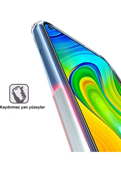 Xiaomi Redmi Note 9 ile Uyumlu Kapak Kamera Korumalı Şarj Yeri Tıpalı Şeffaf Silikon Kılıf fırsatları