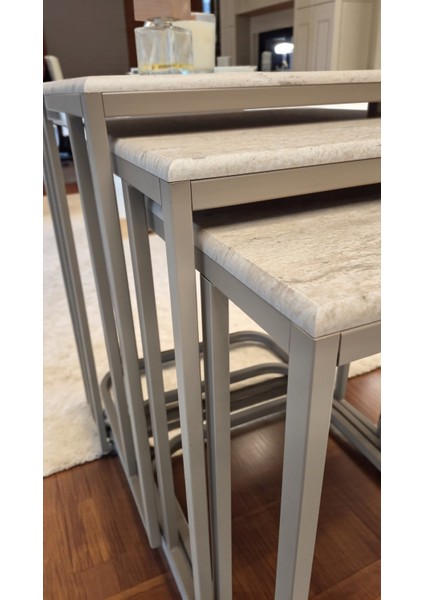 Viva Serisi 3'lü Zigon C Sehpa – 1. Sınıf Membran Mdf, Dayanıklı Metal Ayak fırsatları