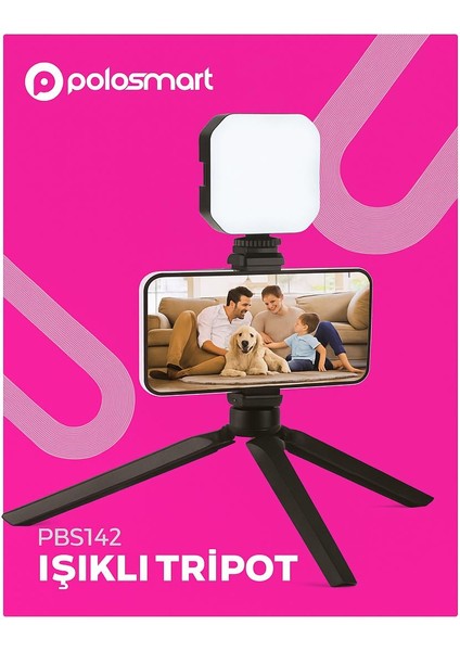 Polosmart PBS142 Işıklı Tripot