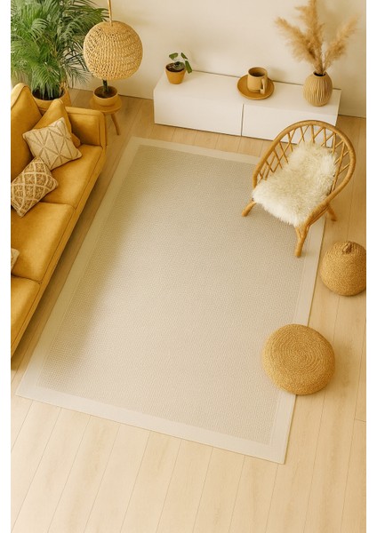 Bohem Sisal Serisi Bordürlü Kolay Temizlenebilir Leke Tutmaz Toz Yapmaz Sisal Halı modelleri