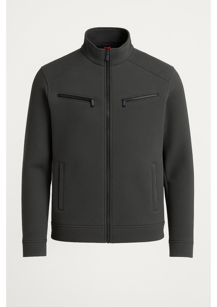 Xavir Büyük Beden Erkek Fermuarlı Mevsimlik Ceket - 7451