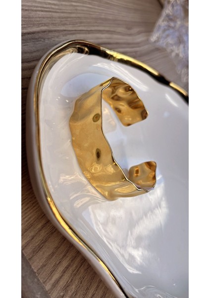 Dövme Yüzey Geniş Altın Rengi Kelepçe Bileklik Ayarlanabilir fiyatları