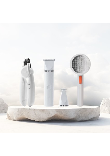 Petkıt Tüy Toplayıcı Tarak 2, Petkit Ledli Kedi Tırnak Makası Pro, Petkit Tıraş Makinası Pro 2'si 1 Arada