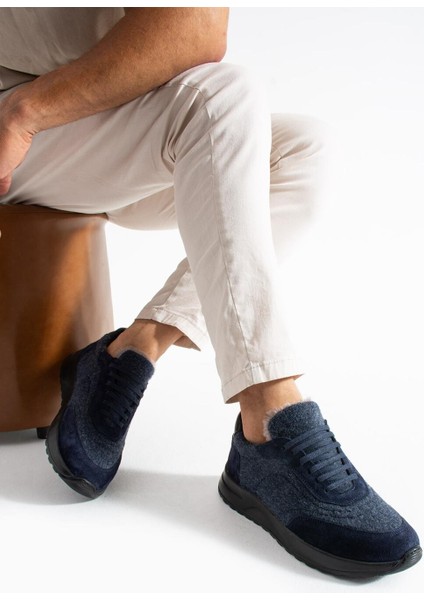 Erkek Lacivert Günlük Kırçıllı-Süet Ayakkabı fiyatları