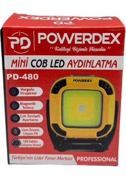 Mini Şarjlı Cob LED Camp Lambası