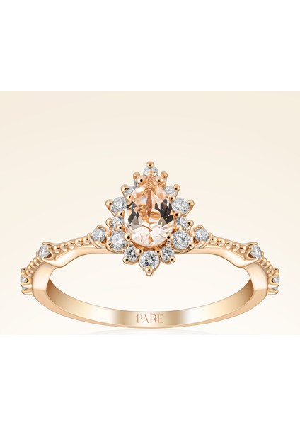 0,53 Karat Morganit Pırlanta Yüzük fiyatları