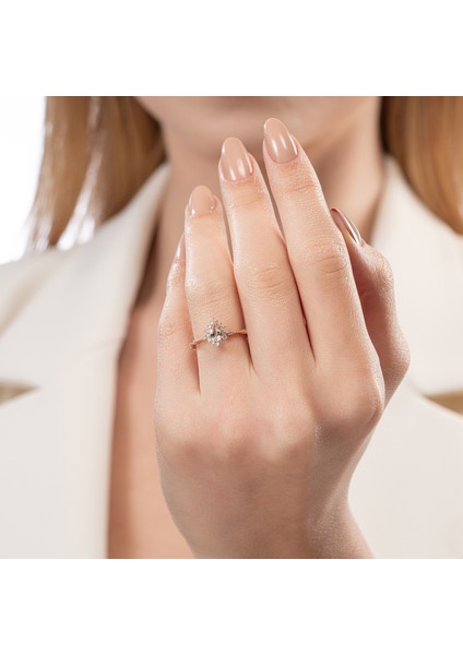 0,53 Karat Morganit Pırlanta Yüzük indirimleri