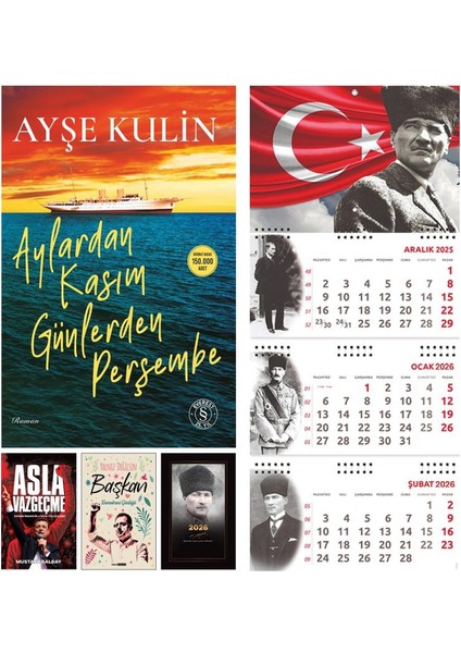 Aylardan Kasım Günlerden Perşembe -Asla Vazgeçme-Yalnızdeğilsinbaşkan-Komutan Ajanda-Ayyıldız Takvim