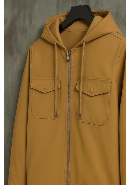 Erkek Oversize Premium Kahve Kapşonlu Mont indirimleri