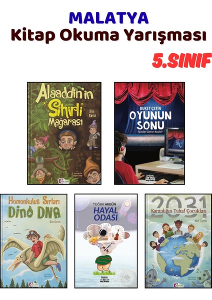 Malatya Kitap Okuma Yarışması 5.sınıf Kitapları, 5 Kitap Set, 5.sınıf Masal Öykü