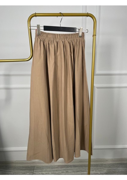 5036 Beli Lastikli Gizli Cepli Tensel Etek