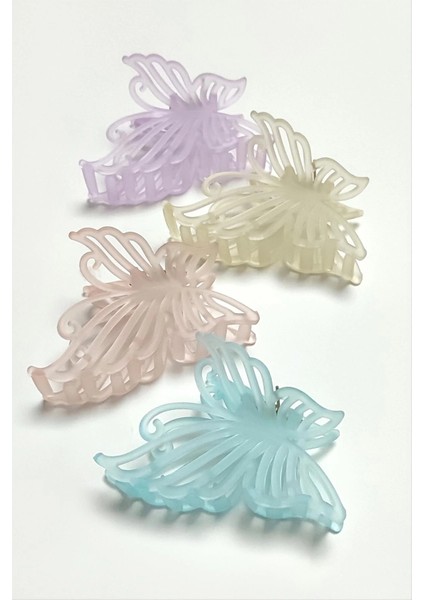 Kelebek Renkli Mandal Toka 8 cm