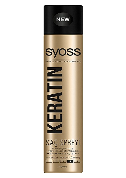 4 Adet Syoss Sprey 400ML Keratin