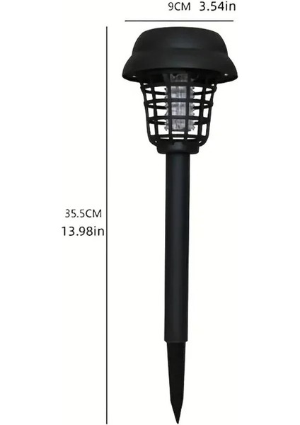 Solar Güneş Enerjili Sinek Böcek Öldürücü Sivrisinek Kovucu LED Bahçe Lambası