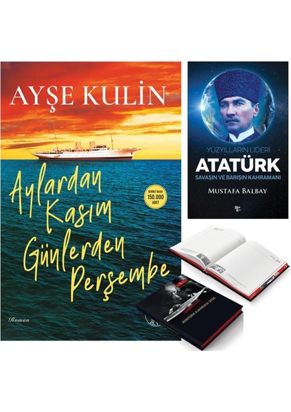 Aylardan Kasım Günlerden Perşembe ve Yüzyılların Lideri Atatürk - Ciltli 2026 Ajanda