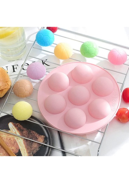 Silikon Spor Temalı Basketbol ve Futbol Topu Çikolata ve Jelibon Kalıbı 7 Li indirimleri