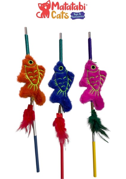 Balık Alüminyum Saplı Kedi Oltası(Matatabi,çıngırak ve Özel Hışırtı Içerir.özel Kumaş) modelleri