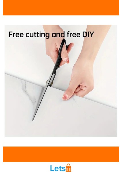 Vinil Beyaz Mermer Desenli Su Geçirmez Alüminyum Plastik Duvar Sticker modelleri