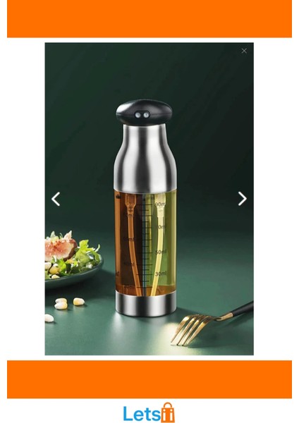 Çift Ölçekli Paslanmaz Çelik Yağ ve Sirke Sprey Şişesi 90 ml modelleri