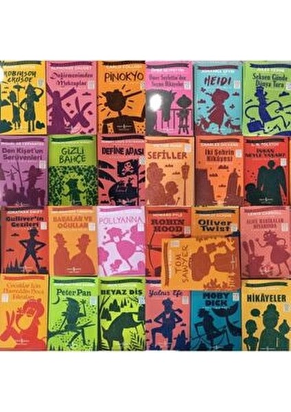 Iş Bankası 3-4-5-6-7-8.sınıf Öğrencileri Için 100 Temel Eser 25 Kitaplık Set