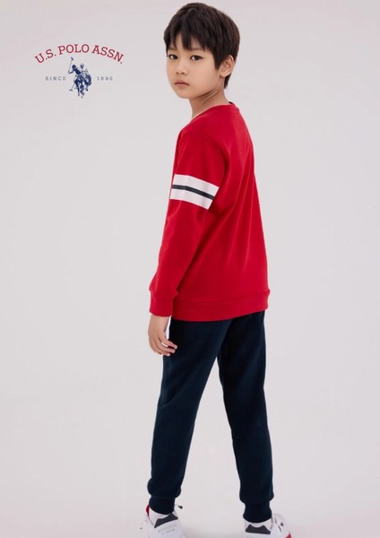 Erkek Çocuk Lisans Baskı Detaylı & Pamuklu Kırmızı Eşofman Takımı L1.USP.220.1.001 indirimleri