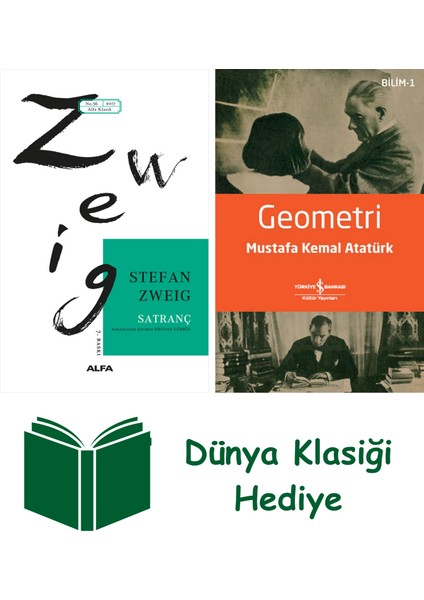 Satranç + Geometri + Dünya Klasiği Hediye