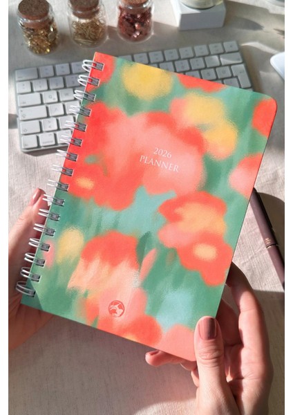 2026 Haftalık Ajanda Spiralli A5 12 Aylık Bloom fiyatları