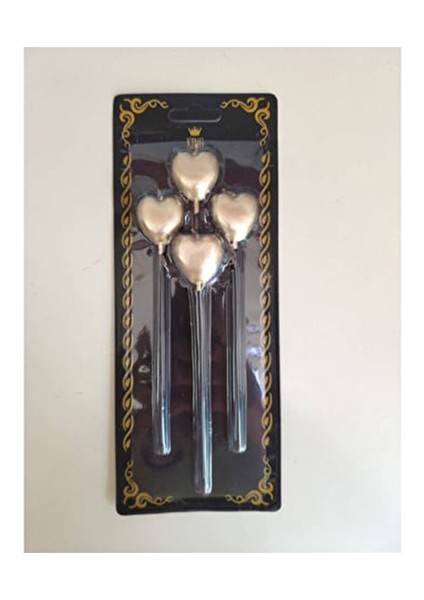 2 Adet Orca Mum Altın Kalp