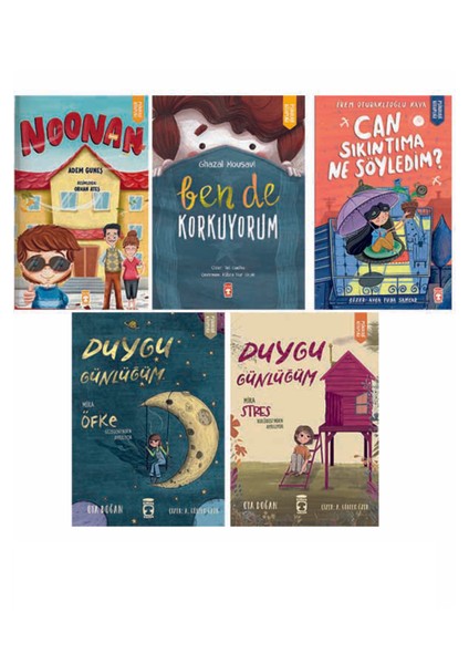 2.3.4. Sınıf 5 Kitap Okuma Seti Noonnan-Can Sıkıntıma Ne Söyledim-Ben De Korkuyorum-Duygu Günlüğüm