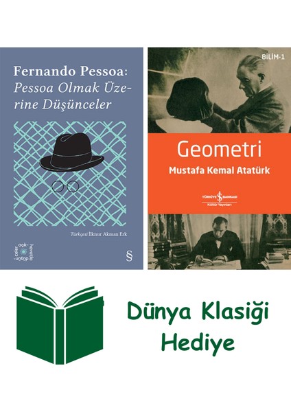 Everest Açıkhava 14 - Pessoa Olmak Üzerine Düşünceler + Geometri + Dünya Klasiği Hediye